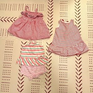 Bundle of 3 summer dresses/sets, 18-24mo